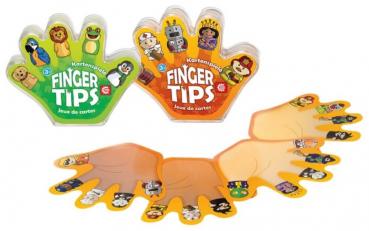 Kartenspiel "Finger Tips Tiere" 2/s im 12er T-Dsp.